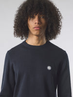 Navy Merino Blend Crew