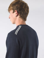 Navy Merino Blend Crew