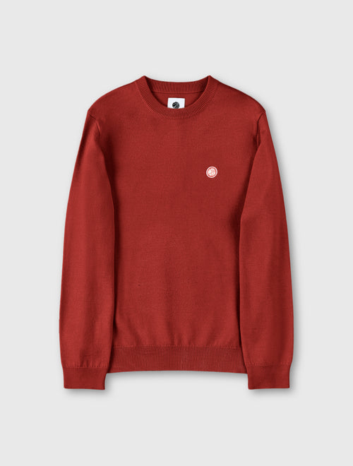Red Merino Blend Crew