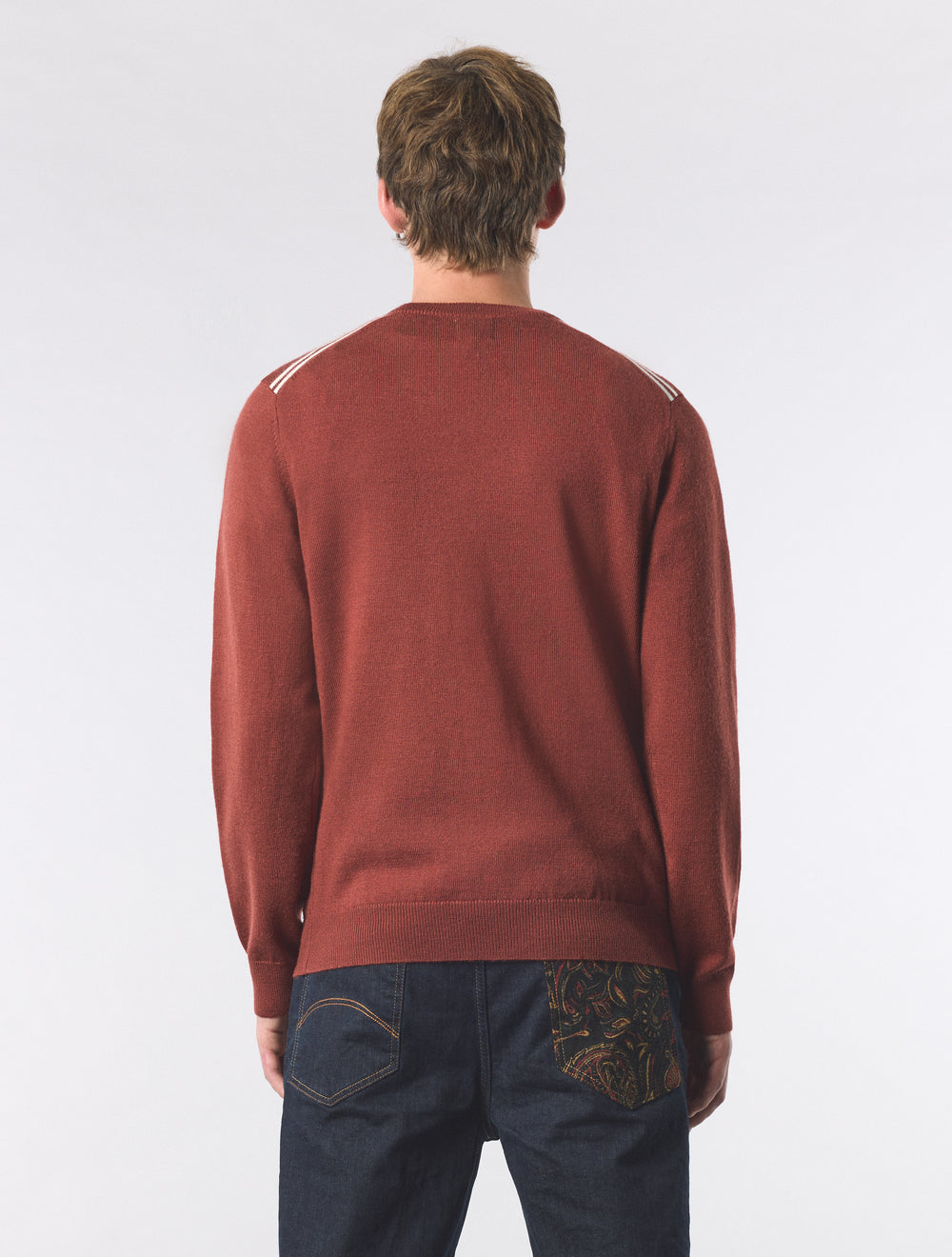 Red Merino Blend Crew