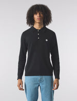 Black Merino Blend Polo