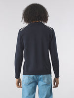 Navy Merino Blend Polo