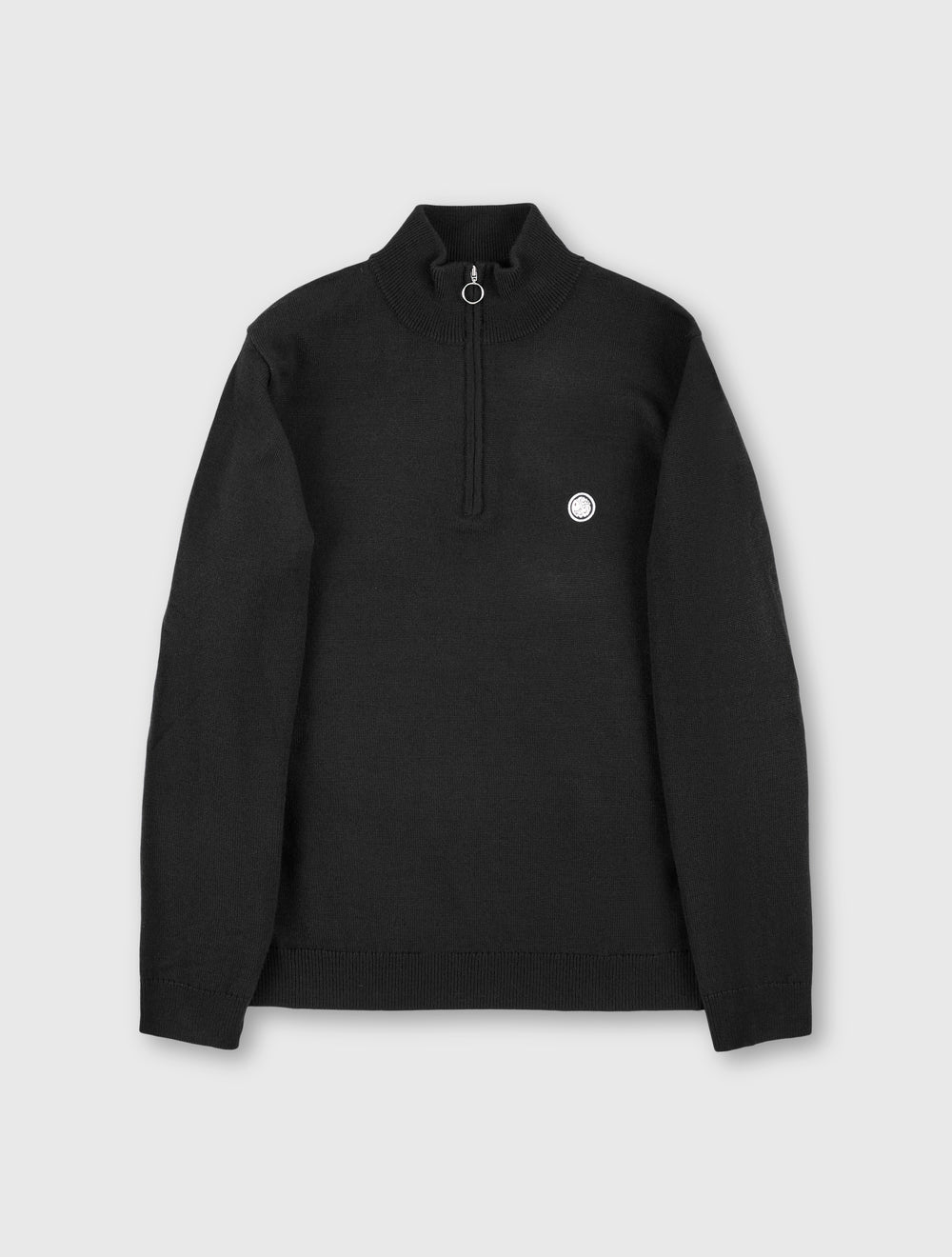 Black Merino Blend 1/4 Zip