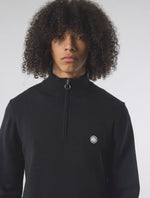 Black Merino Blend 1/4 Zip