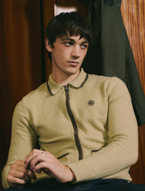 Taupe Evelyn Knit Shirt