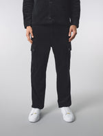 Black Dalmorton Cord Cargo Pants