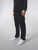 Black Dalmorton Cord Cargo Pants