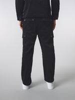 Black Dalmorton Cord Cargo Pants