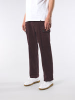 Burgundy Dalmorton Cord Cargo Pants