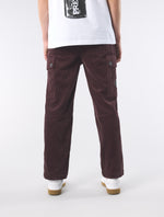 Burgundy Dalmorton Cord Cargo Pants
