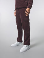 Burgundy Dalmorton Cord Cargo Pants