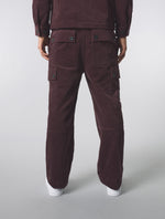 Burgundy Dalmorton Cord Cargo Pants