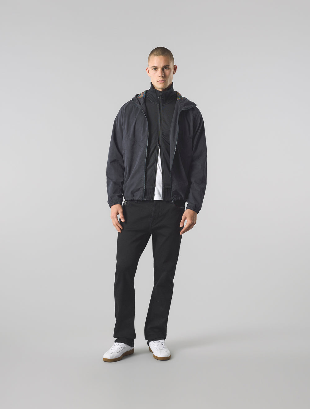 Black Feltham Hooded Jacket