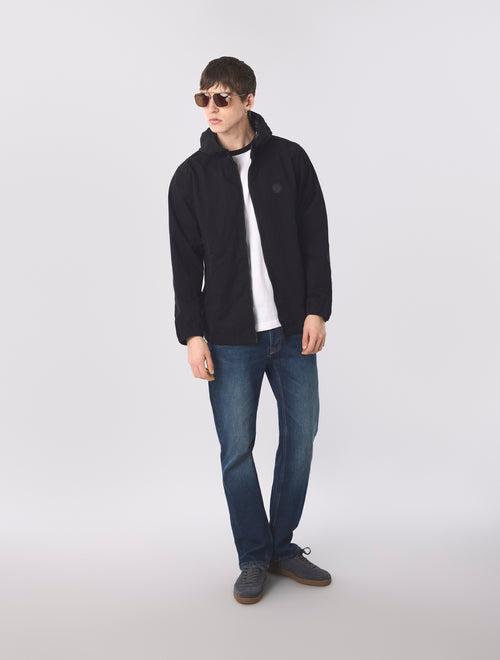 Black Feltham Hooded Jacket
