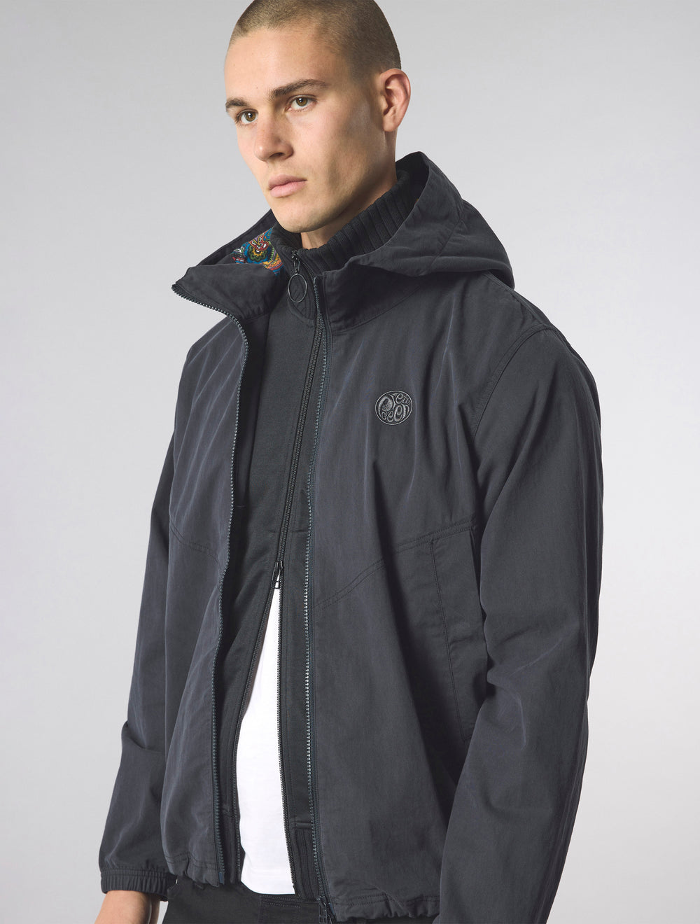 Black Feltham Hooded Jacket