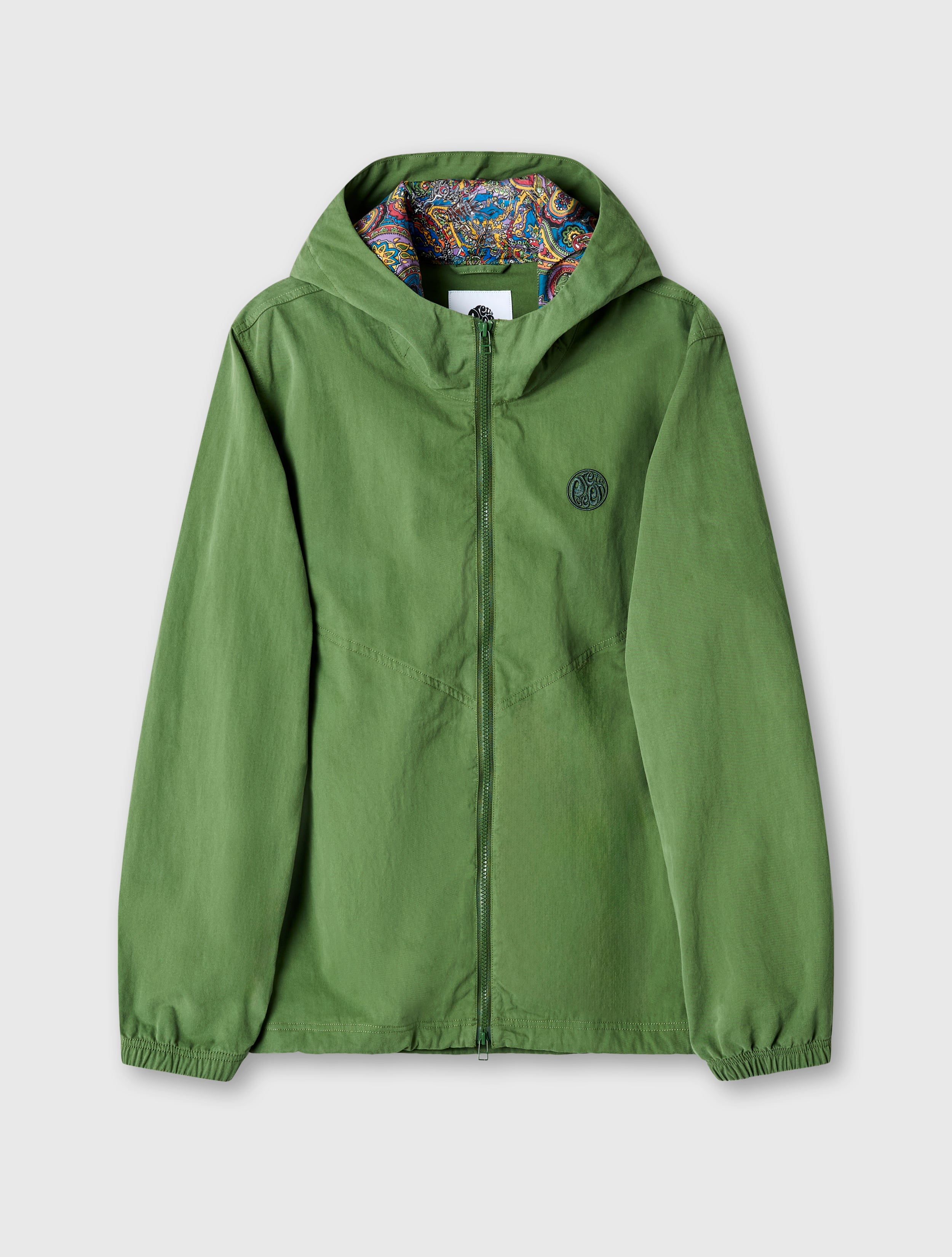 Palm × GREEN BOWL Nylon Full Zip Parka chouyatou Men's Spring Military Full-Zip Removable Hooded