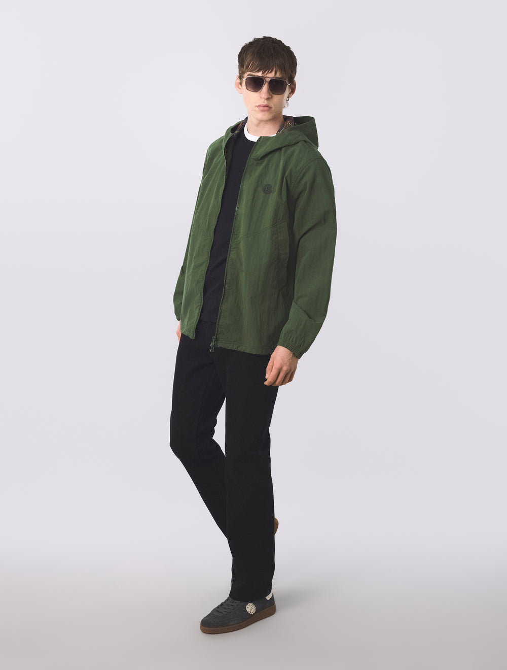 Khaki Feltham Hooded Jacket
