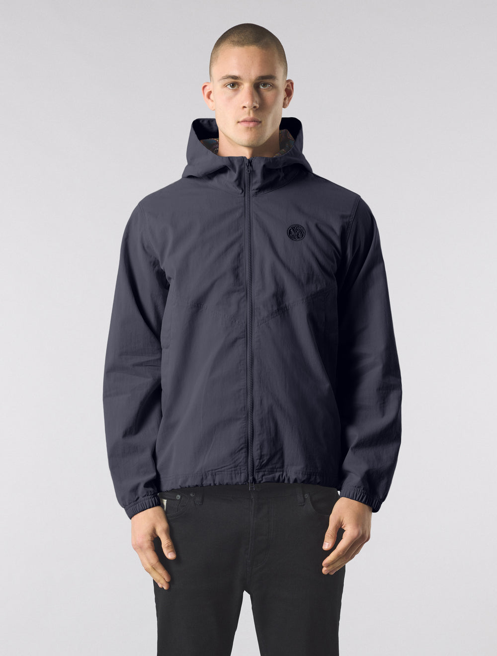 Navy Feltham Hooded Jacket