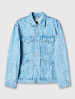 Blue Parthian Laser Paisley Denim Jacket