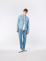 Blue Parthian Laser Paisley Denim Jacket