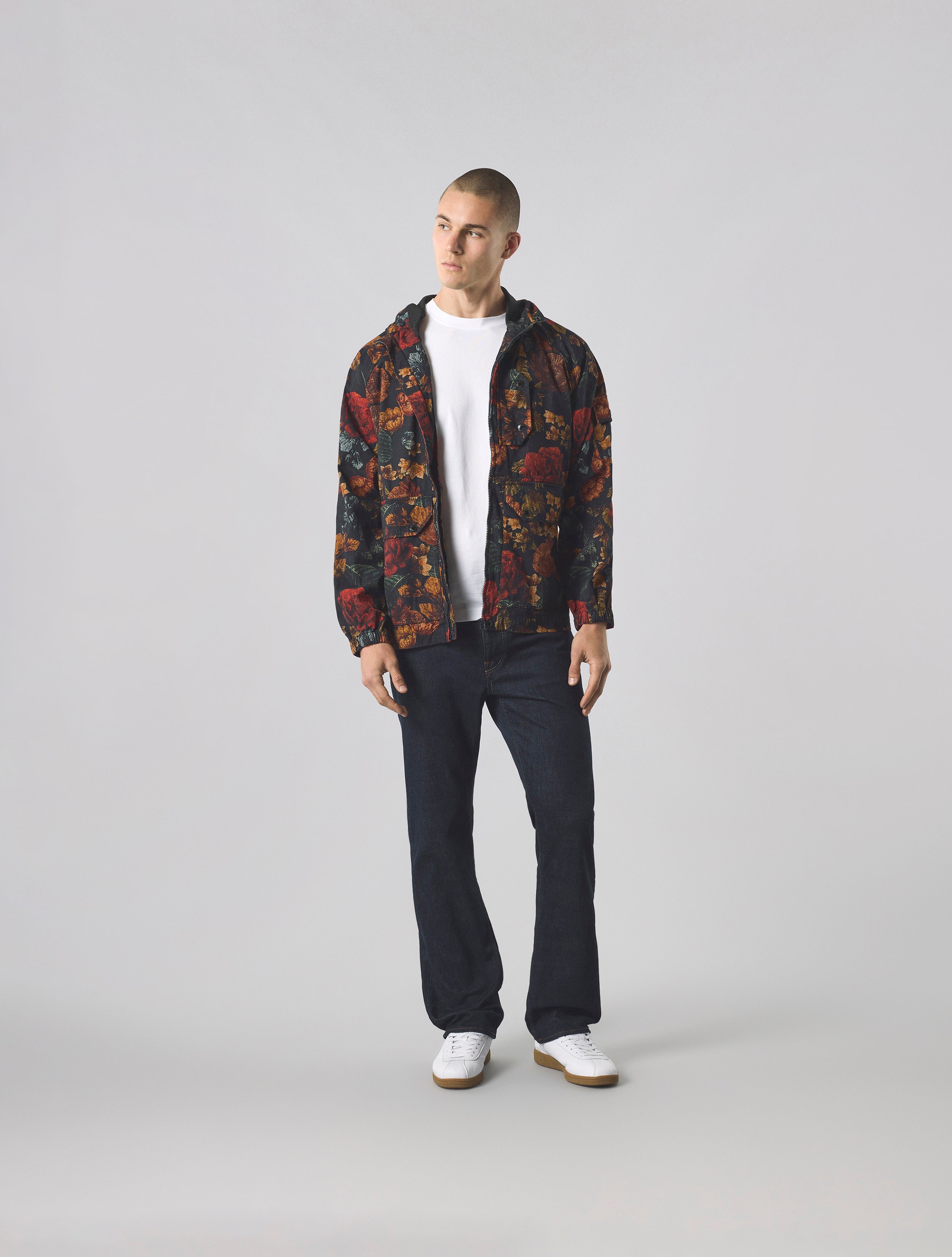 Pretty Green スタンドカラージャケット Navy Travis Colourblock Jacket – Pretty Green Store