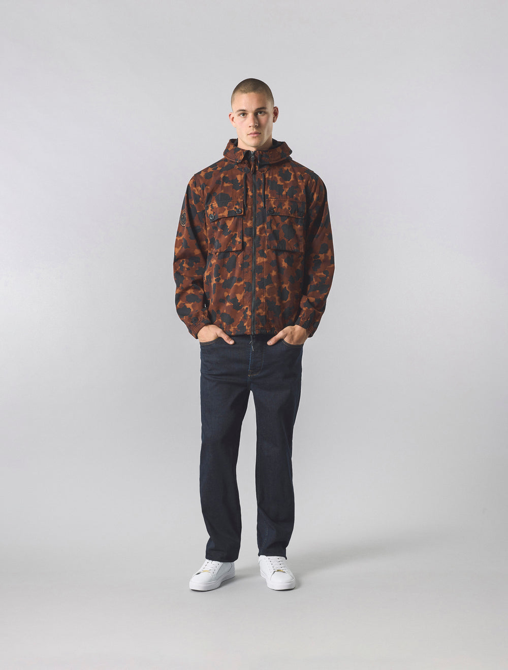 Brown Brindle Hooded Jacket