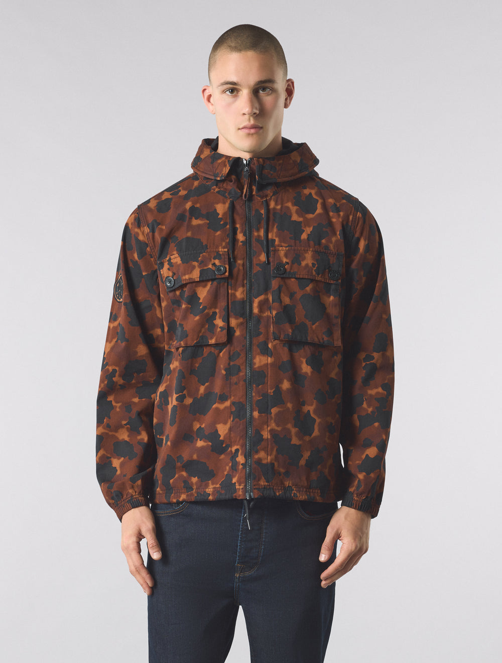 Brown Brindle Hooded Jacket
