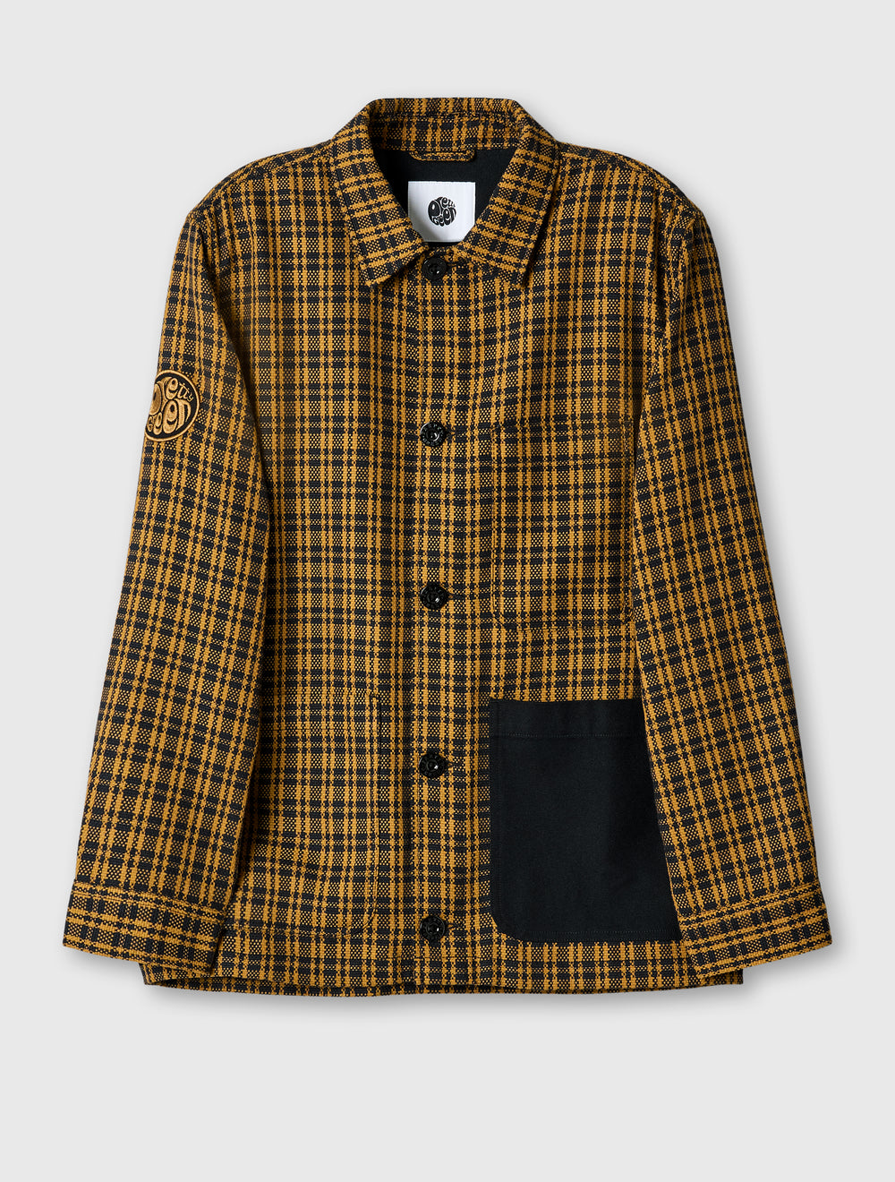 Black Whitworth Check Overshirt