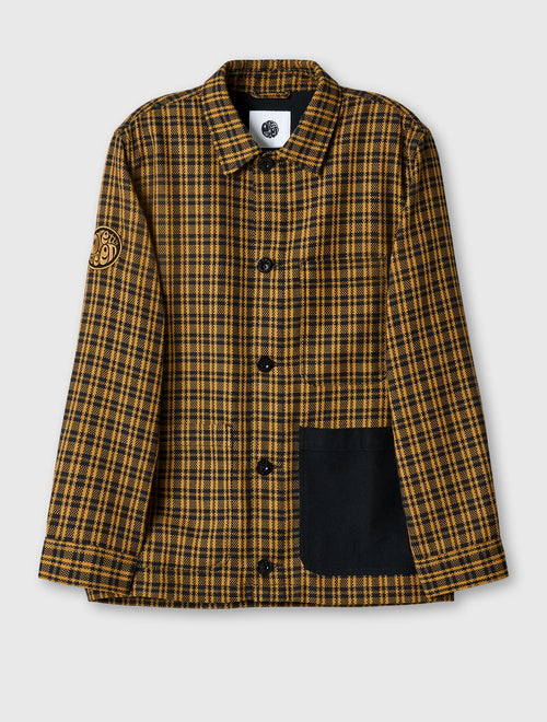 Black Whitworth Check Overshirt