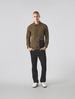 Black Whitworth Check Overshirt