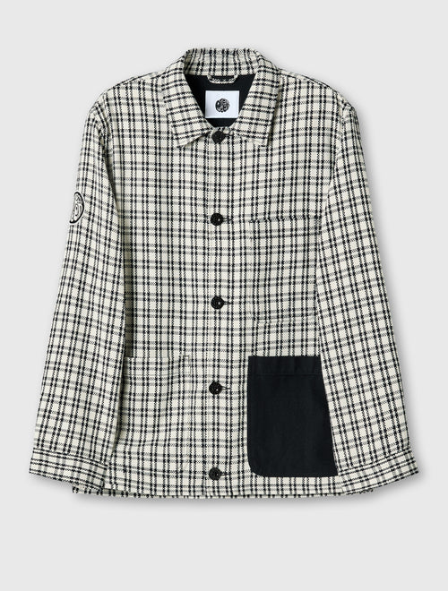 Stone Whitworth Check Overshirt