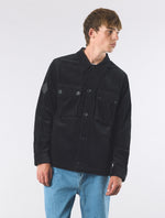 Black Dalmorton Cord Overshirt