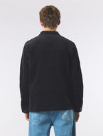 Black Dalmorton Cord Overshirt
