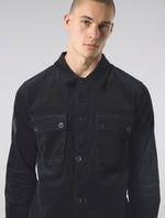 Black Dalmorton Cord Overshirt