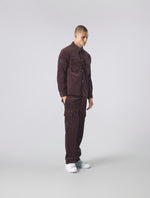 Burgundy Dalmorton Cord Overshirt