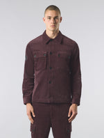 Burgundy Dalmorton Cord Overshirt