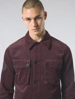 Burgundy Dalmorton Cord Overshirt