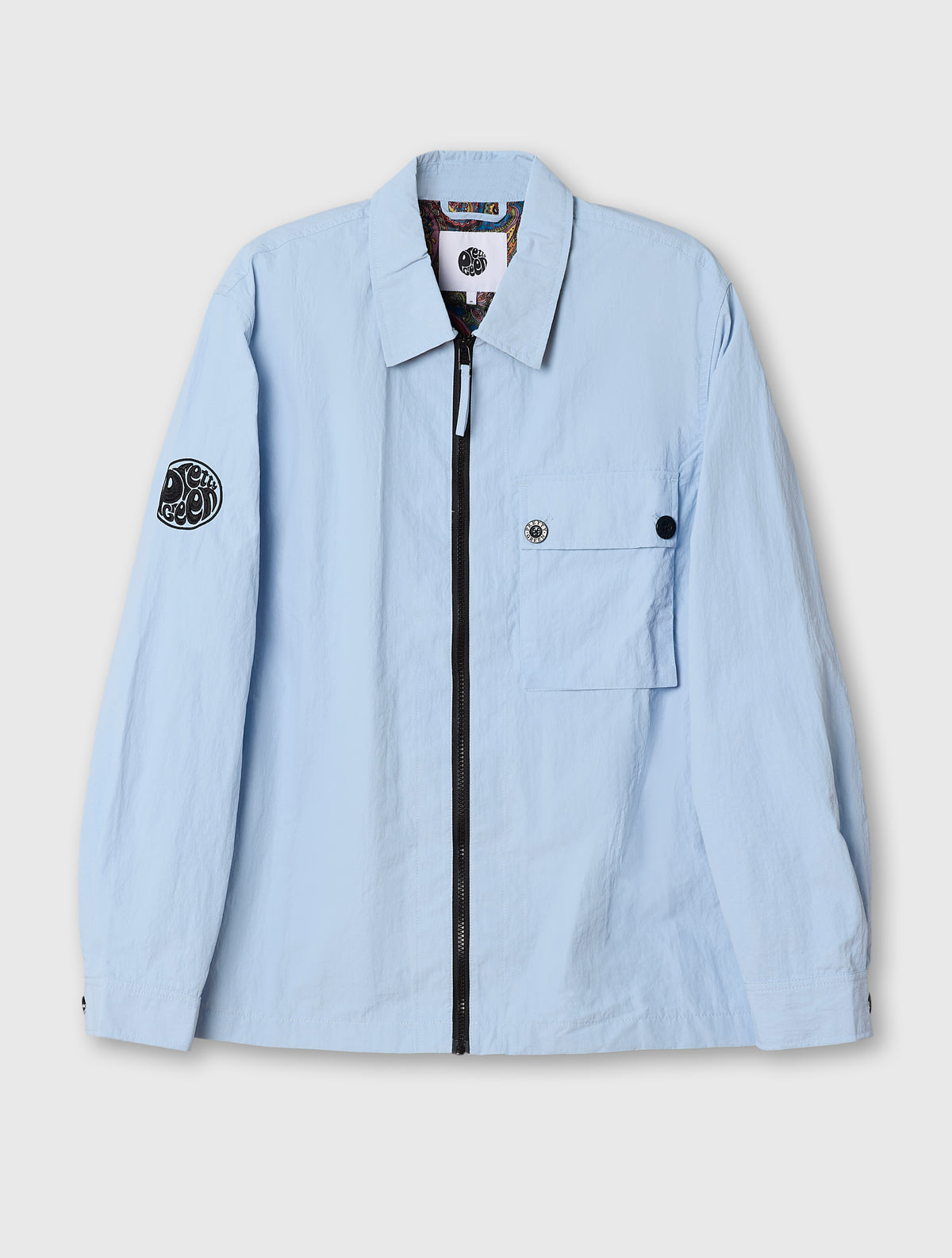 Pretty Green Store Sky Blue Heaton Overshirt