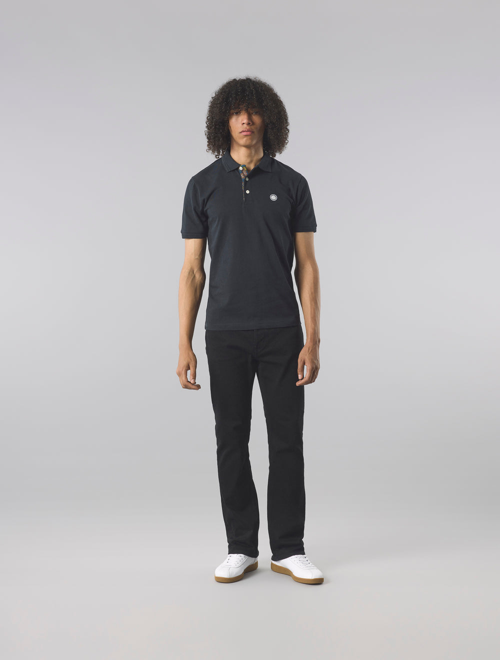 Black House Paisley Placket Polo