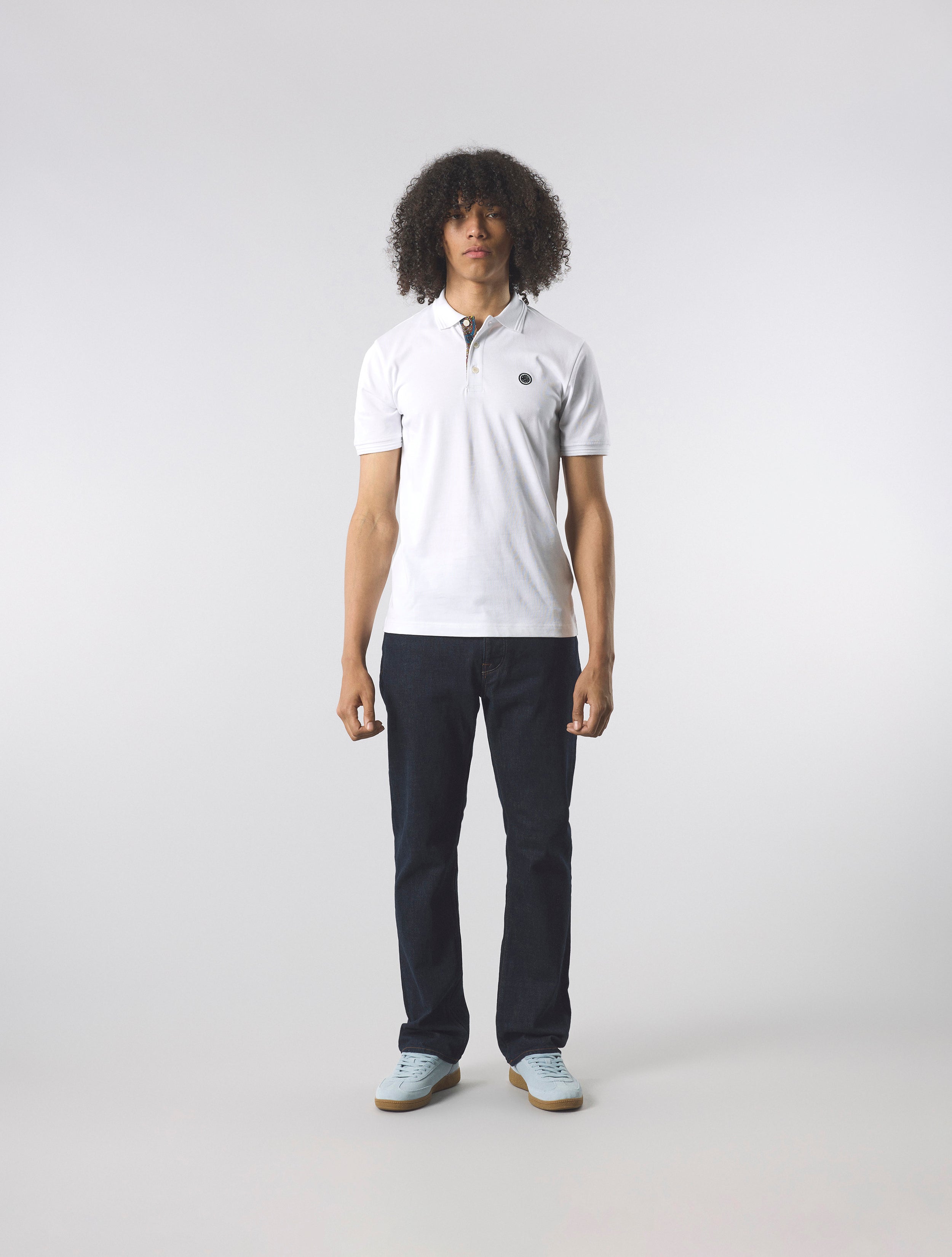 White House Paisley Placket Polo – Pretty Green Store