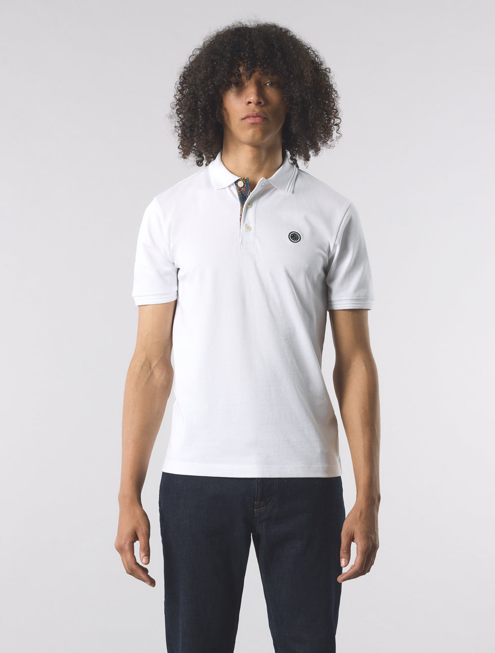 White House Paisley Placket Polo