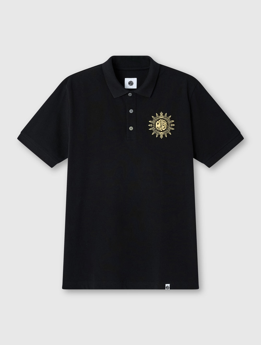 Black Parthian Motif Polo