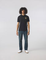 Black Parthian Motif Polo