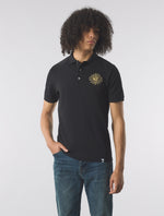 Black Parthian Motif Polo