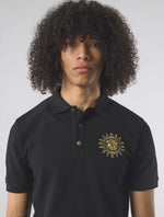 Black Parthian Motif Polo