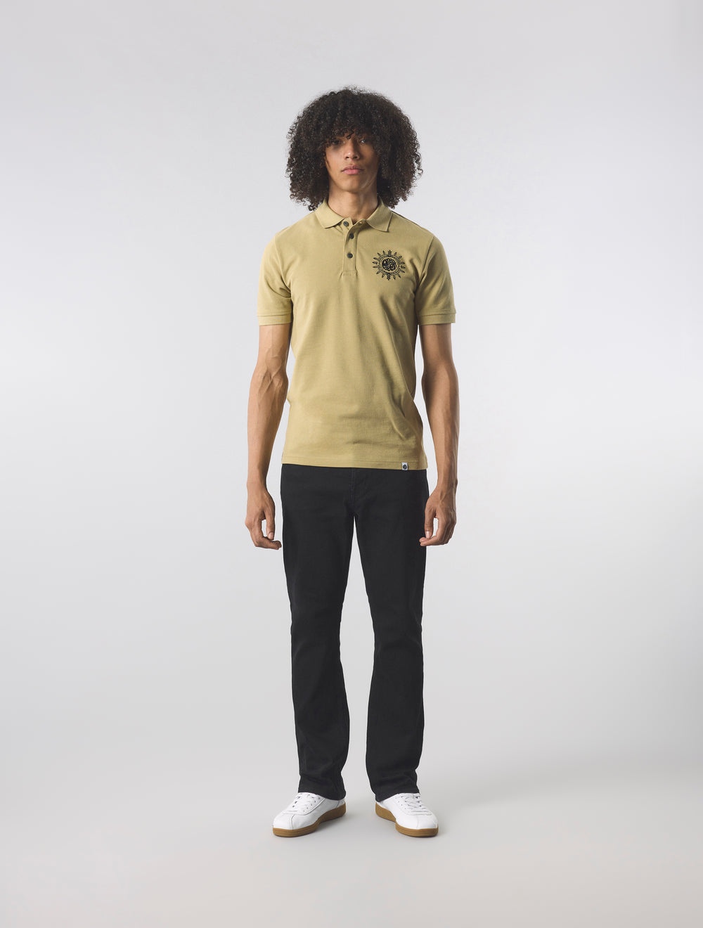 Taupe Parthian Motif Polo