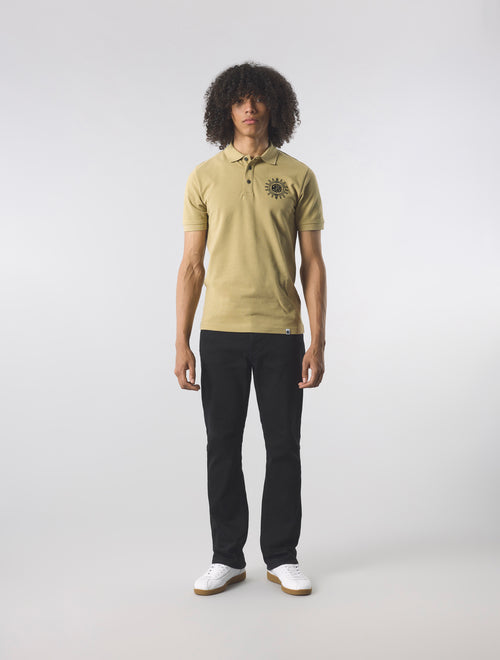 Taupe Parthian Motif Polo