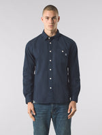 Navy House Paisley Oxford Shirt