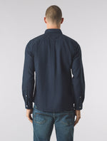 Navy House Paisley Oxford Shirt
