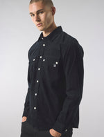 Black Campbell Cord Shirt
